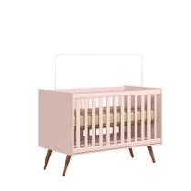 Berço Mini Cama Q Encanto Retrô Rosa Acetinado - Montanaris Decor