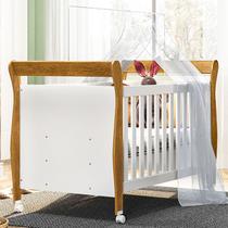 Berço Mini Cama Slim 100% Mdf com Colchão Branco/Ypê - Tigus Berço Mini Cama Slim 100% Mdf com Colchão Branco/Ypê - Tigus