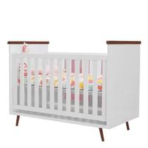 Berço Mini Cama Wood Retro 3 em 1 - Branco Phoenix Baby