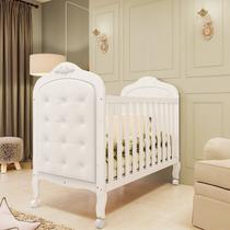 Berço Minicama 3 em 1 com Capitonê 100% Mdf Maya Espresso Móveis