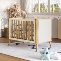 Berço Minicama Americano 3 em 1 Luly 100% Mdf Espresso Móveis Off White/Amêndoa Berço Minicama Americano 3 em 1 Luly 100% Mdf Espresso Móveis Off White/Amêndoa