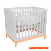 Berço Minicama Amor Perfeito II Branco e Pinus