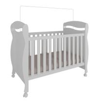 Berço Minicama e Sofá 3 em 1 Junior Baby Home Branco Brilho - Peroba