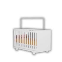 Berço MiniCama Quarto Bebê Multiuso Suporte Mosquiteira MDF