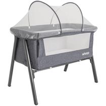 Berço Moises para Bebe Co-leito Lado a Lado Kiddo Lazy Grafite