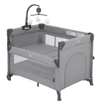 Berço Moisés QUTANIX 2 em 1 Portátil e Dobrável Cinza