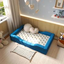 Berço Montessoriano em Espuma D28 Vira Cama Infantil Bebê Seguro Confortável Método Montessori