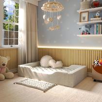 Berço Montessoriano em Espuma D28 Vira Cama Infantil Bebê Seguro Confortável Método Montessori