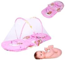 Berco Mosquiteiro Barraca Mini Cama Colchonete Bebe Tenda Portatil Colchao Dobravel Ninho Infantil