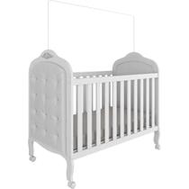 Berço Moveis Peroba Elo Provençal Americano com Capitone MDF