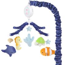 Berço móvel PIIKAGO Ocean Animals com 12 canções de ninar para bebês