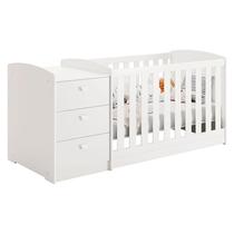 Berço Multifuncional Atlanta Branco Brilho - Reller Berço Multifuncional Atlanta Branco Brilho - Reller