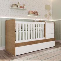 Berço Multifuncional Cléo Carolina Baby Amadeirado