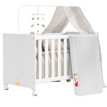 Berço Multifuncional Com Colchão Impermeável Vira Mini Cama Carrinho Criança Caminha Cercadinho Cercado Menino Menina Bebê Jogo de Quarto Bebê