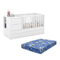 Berço Multifuncional Formare com Cama Auxiliar e Colchão Baby Physical - Matic Móveis