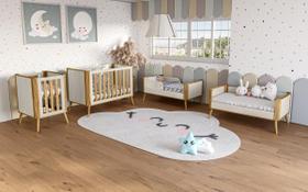 Berço Multifuncional Théo 4 Em 1 Amêndoa Off White