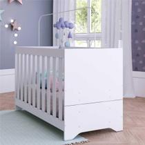Berço Multimoveis 3 em 1 Branco para Colchão 130cmx60cm