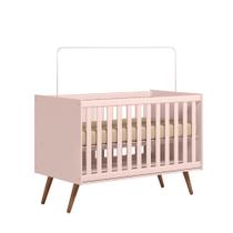 Berço para Bebê Dois em um Ravi 74cm Rosê Semi Brilho- Sallar Home Berço para Bebê Dois em um Ravi 74cm Rosê Semi Brilho- Sallar Home