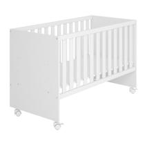 Berço para Bebê Mila 132cm Branco Brilho - Sallar Home
