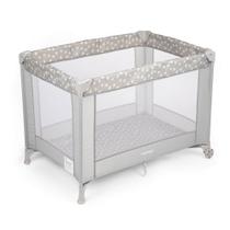Berço Para Bebê Portátil Cercado Fit Até 15kg Cinza Estrela Voyage