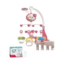 Berço para Bebê Recém-Nascido com Luzes, Projeção Musical, Controle Remoto e Brinquedos