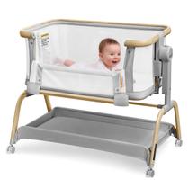 Berço para Bebê Tinyiota 3 em 1 com Altura Ajustável e Tela Respirável Berço para Bebê Tinyiota 3 em 1 com Altura Ajustável e Tela Respirável