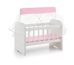 Berço Para Boneca Com Enxoval Rosa - Sonno Baby
