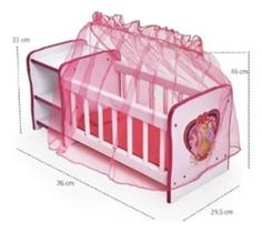 Berço Para Boneca Infantil Feito Em Madeira Rosa Berço Para Boneca Infantil Feito Em Madeira Rosa