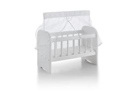 Berço Para Boneca Ninar Com Enxoval Branco - Sonno Baby Berço Para Boneca Ninar Com Enxoval Branco - Sonno Baby