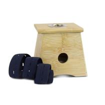 Berço para moxabustão em madeira - 1 furo Berço para moxabustão em madeira - 1 furo