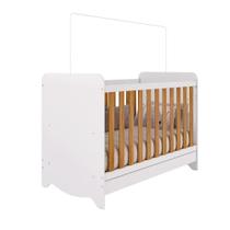 Berço Peroba Ben Americano Branco c/ Amêndoa 3 em 1 Infantil Berço Peroba Ben Americano Branco c/ Amêndoa 3 em 1 Infantil