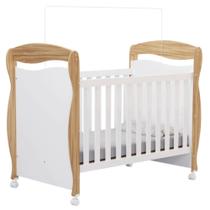 Berço Peroba Junior Americano Branco com Amêndoa Infantil