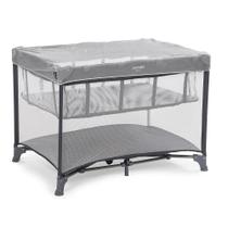 Berço Portátil 0-18kg Com Mosquiteiro Cinza Baru - Voyage Berço Portátil 0-18kg Com Mosquiteiro Cinza Baru - Voyage