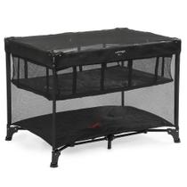 Berço Portátil 0-18kg Com Mosquiteiro Preto Baru - Voyage