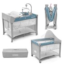 Berço Portatil C Moblie, Duas Alturas, Trocador, Mosquiteiro AZUL SLEEPGUARD RAGALUMA Berço Portatil C Moblie, Duas Alturas, Trocador, Mosquiteiro AZUL SLEEPGUARD RAGALUMA