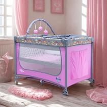 Berço Portatil Cercado Infantil Desmontavel Mobile Trocador Com Mosquiteiro Patrulha Canina