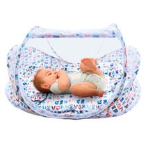 Berço Portátil Com Mosqueteiro Para Bebe Colchonete 3 Peças