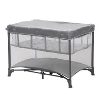 Berço Portátil Cozzy Cinza Lápis - Cosco Kids