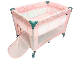 Berço Portátil e Desmontável Maxi Baby Lune até 15kg Rosa