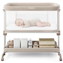 Berço Portátil Ezebaby - 7 Níveis de Altura e Laterais em Malha Berço Portátil Ezebaby - 7 Níveis de Altura e Laterais em Malha