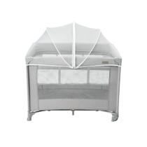Berço Portátil Infantil Cercado 0-15kg Lazy MaxiBaby - Cinza