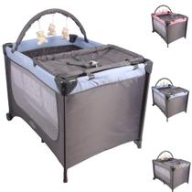 Berço Portátil Joly Baby Style 2 Níveis de Altura Compacto Chiqueirinho Com Trocador