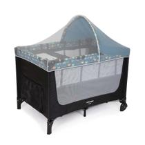 Berço Portátil Luck 2 Posições de Altura Mosquiteiro Azul Boreal Voyage