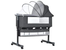 Berço Portátil Maxi Baby Connect com Mosquiteiro até 9kg Cinza