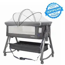 Berço Portátil Moises Co-bed Com Balanço Mosquiteiro e Cesto Cinza - Kababy