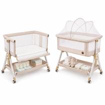 Berço Portátil Moises SleepGuard Cobed Bege Ragaluma com modo Balanço e Mosquiteiro Berço Portátil Moises SleepGuard Cobed Bege Ragaluma com modo Balanço e Mosquiteiro