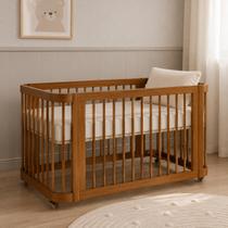 Berço Premium de Madeira Maciça Modelo Evolutivo 3 em 1 Mini Berço e Mini Cama Cromo Acompanha Colchão do Mini Berço Nogueira Marca Quater Berço Premium de Madeira Maciça Modelo Evolutivo 3 em 1 Mini Berço e Mini Cama Cromo Acompanha Colchão do Mini Berço Nogueira Marca Quater