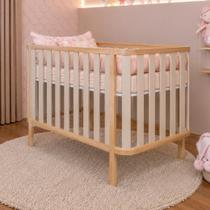 Berço Premium Sofy Quater 2 em 1 MDF Laqueado 3 Regulagens de Altura do Estrado Berço 92cm Colchão de Brinde Berço Premium Sofy Quater 2 em 1 MDF Laqueado 3 Regulagens de Altura do Estrado Berço 92cm Colchão de Brinde