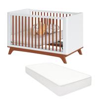 Berço Redondo 2 Em 1 Mini Cama Com Colchão Coleção Sambalelê