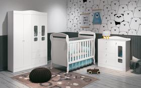 Berço reller danny branco brilho ou branco fosco